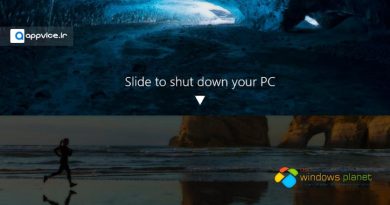 ترفند Slide to Shutdown ویندوز 10